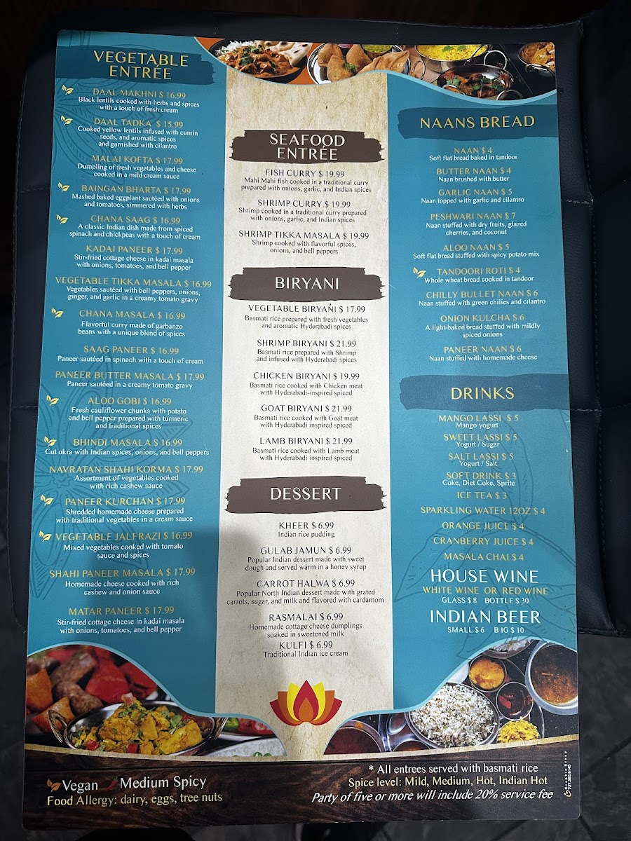 Aroma Indian Cuisine & Bar Menu - Image 6